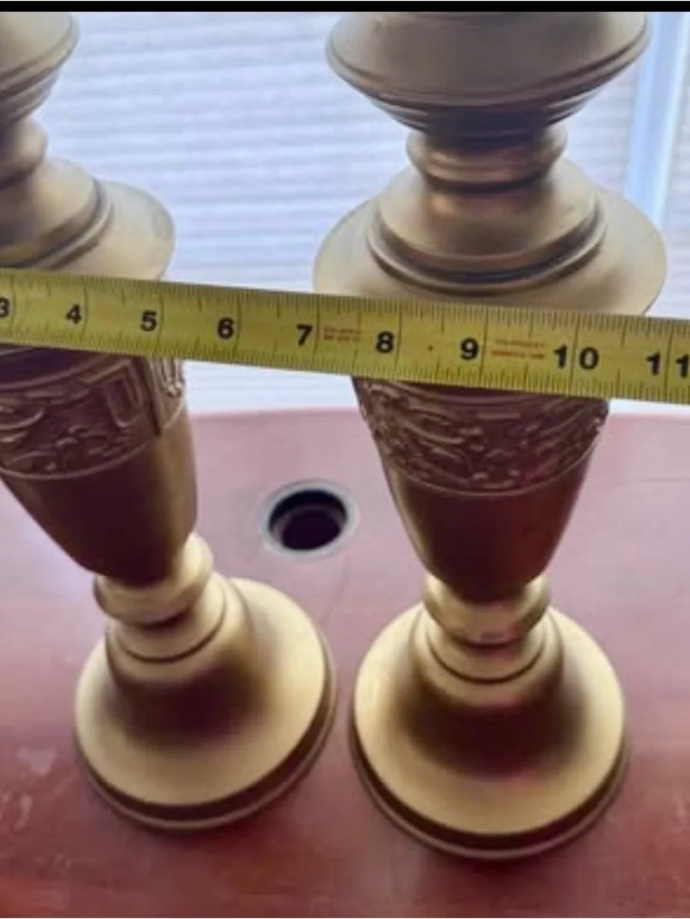 Vintage Made in Japan Brass Candlesticks Pair 21”